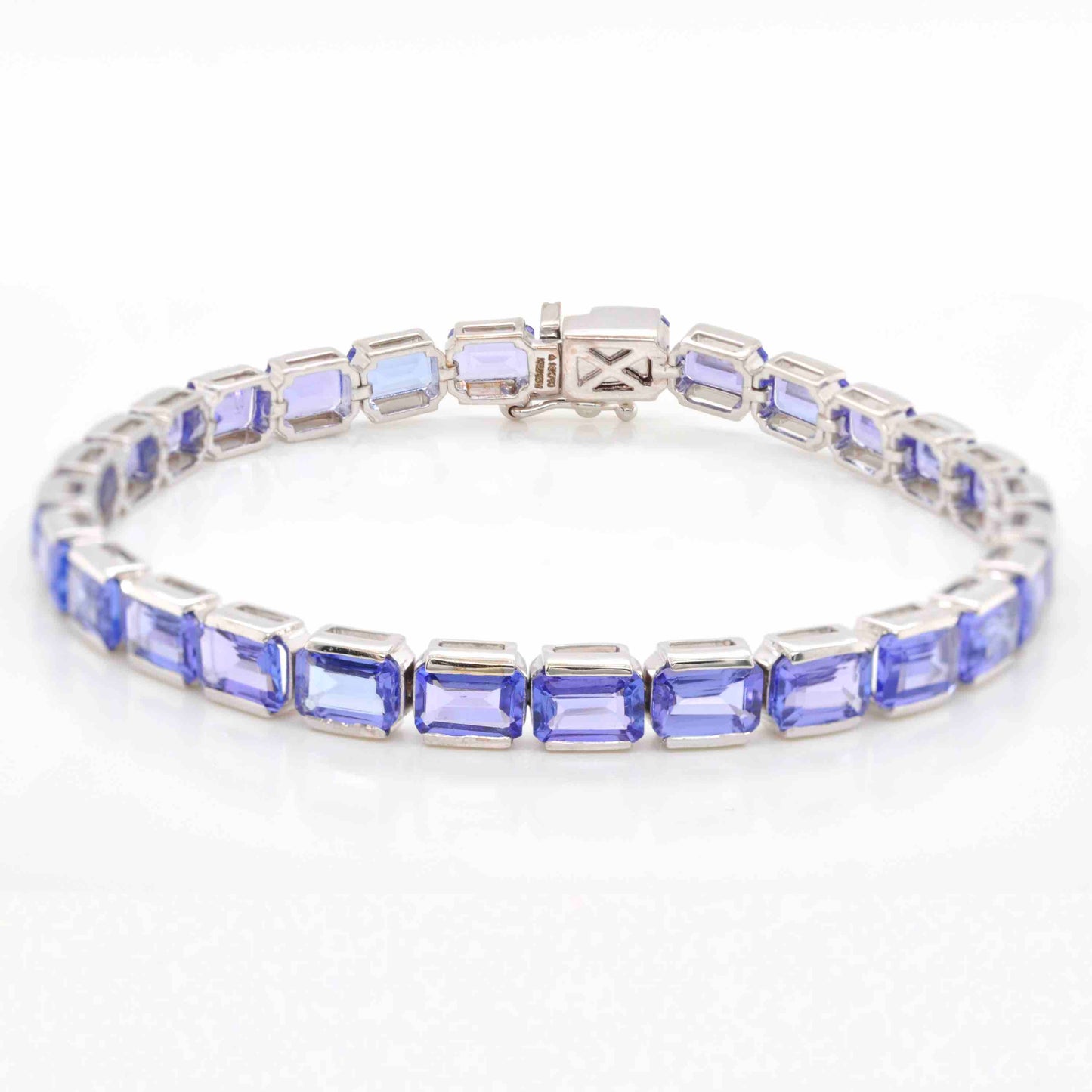 "Natural Tanzanite Tennis Line Bracelet "