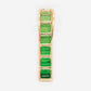 18K Gold Tsavorite Baguette Bar Pendant - Vaibhav Dhadda Jewelry