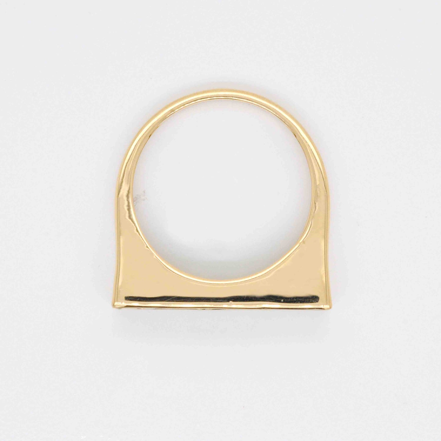 18K Gold Gradient Tsavorite Baguette Bar Ring - Vaibhav Dhadda Jewelry