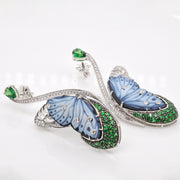 Butterfly Tsavorite Flutter Earrings