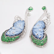 Butterfly Tsavorite Flutter Earrings