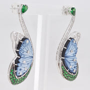Butterfly Tsavorite Flutter Earrings