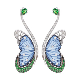 Butterfly Tsavorite Flutter Earrings