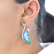 Butterfly Tsavorite Flutter Earrings