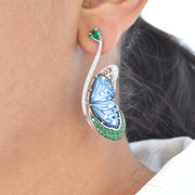 Butterfly Tsavorite Flutter Earrings