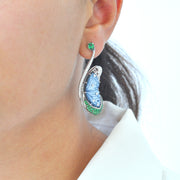 Butterfly Tsavorite Flutter Earrings