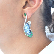 Butterfly Tsavorite Flutter Earrings