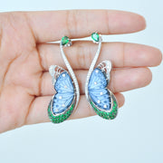 Butterfly Tsavorite Flutter Earrings