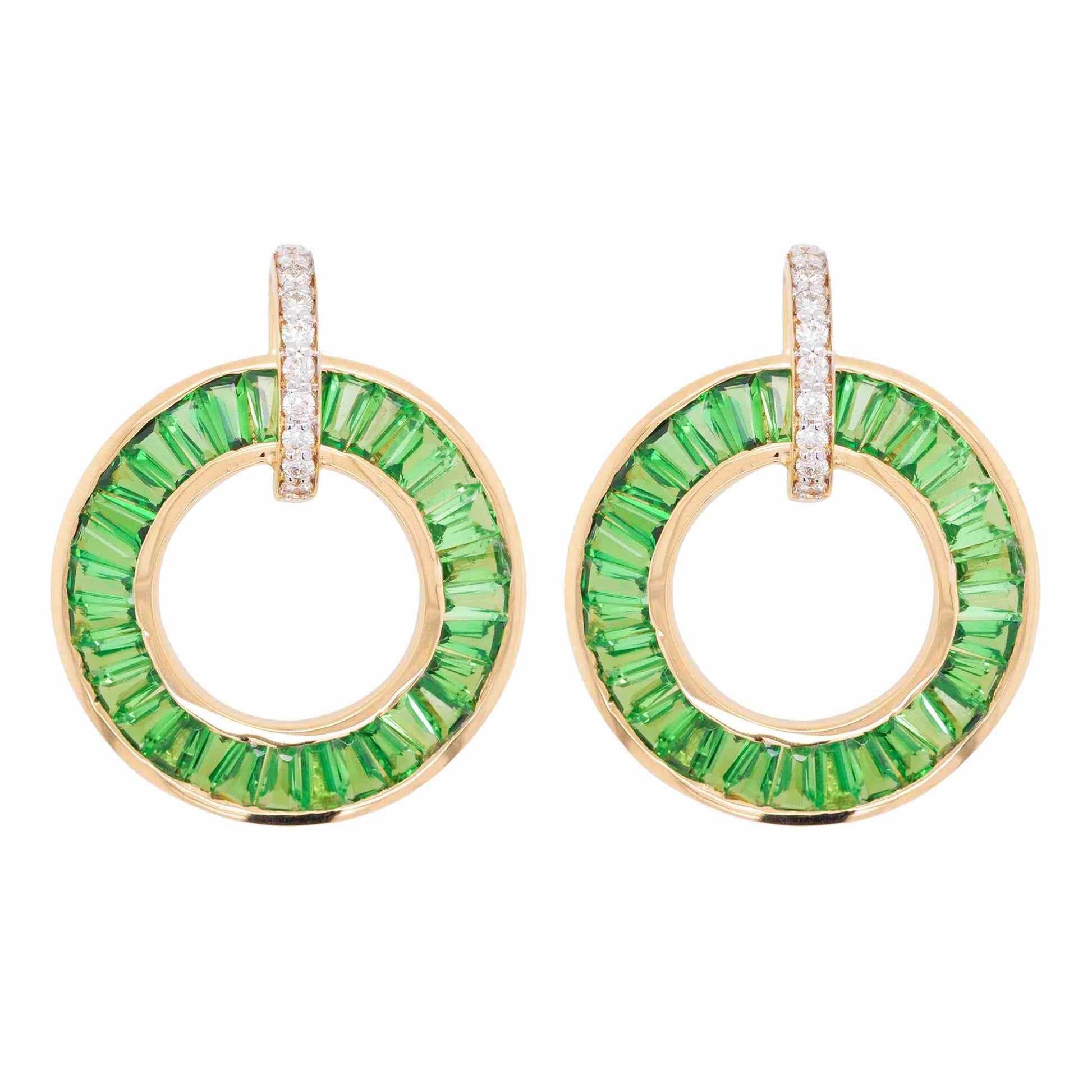 tsavorite earrings