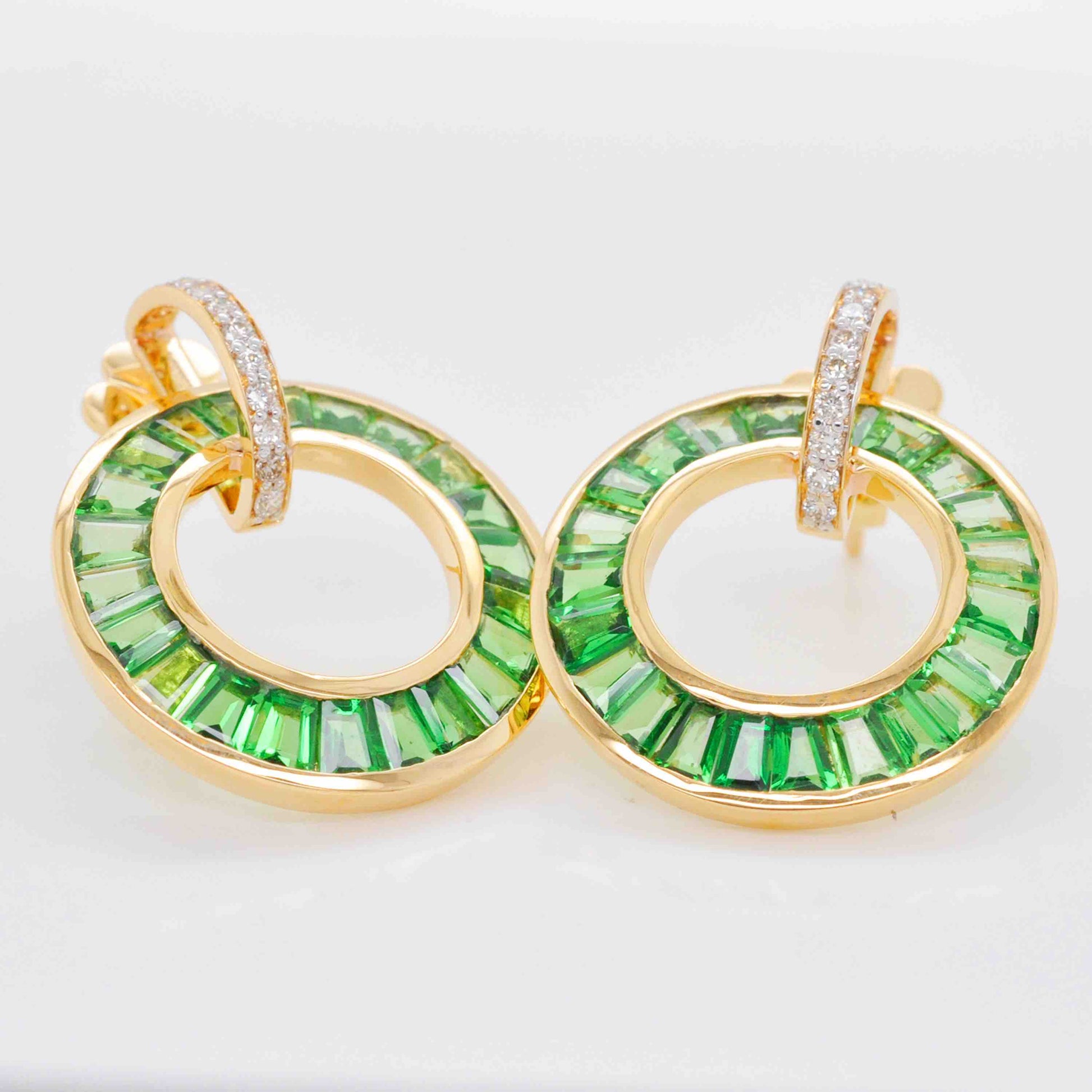 tsavorite earrings