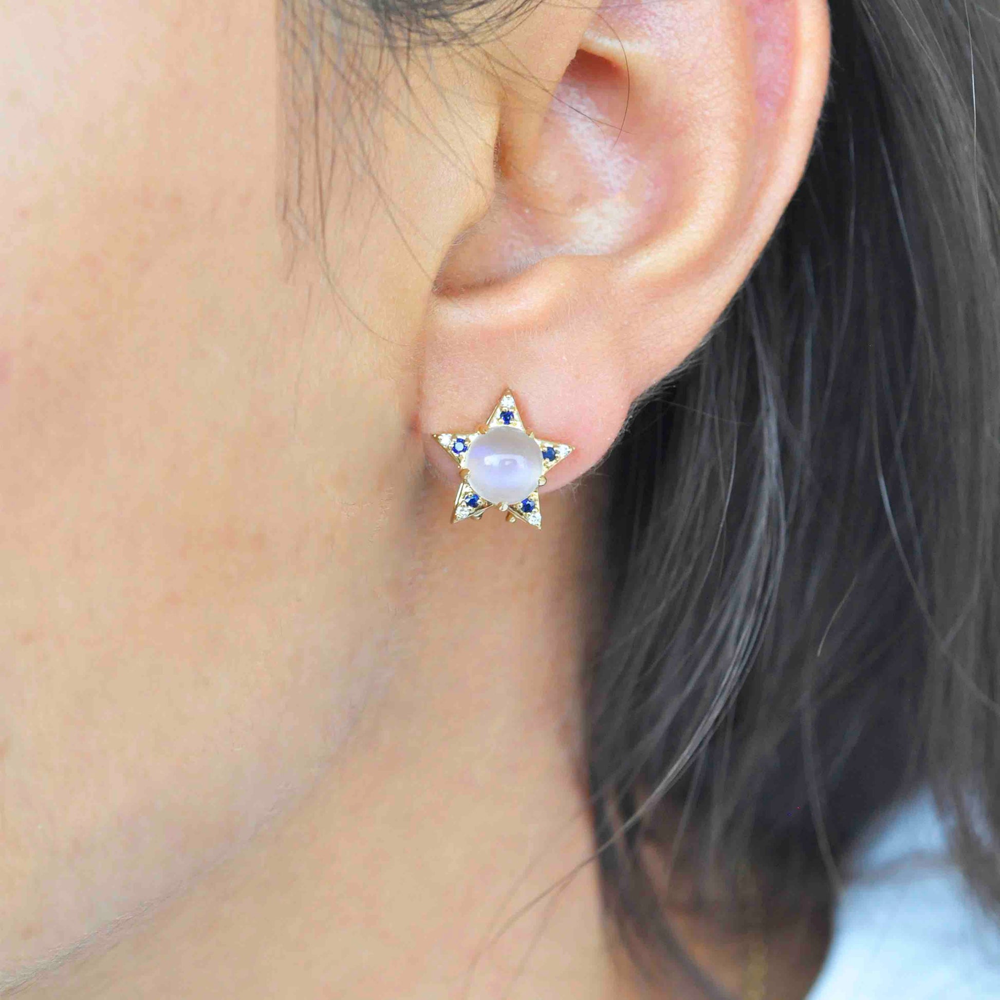 Citrine topaz earrings