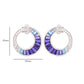 Cleopatra Iolite Blue Topaz Stud Earrings