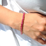 Tennis Bracelet - Ruby Octagon Edition