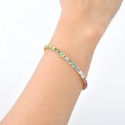 Tennis Bracelet - Rainbow Octagon Edition
