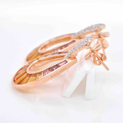 citrine earrings gold