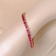 Tennis Bracelet - Ruby Octagon Edition
