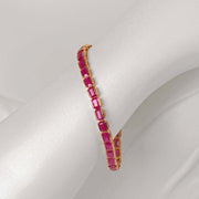 Ruby bracelet gold