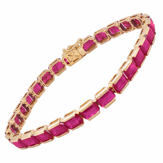 Ruby tennis bracelet