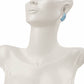 blue topaz stud earrings white gold