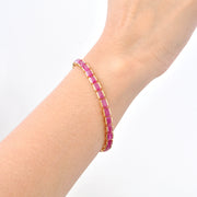 Tennis Bracelet - Ruby Octagon Edition