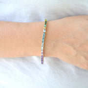 Tennis Bracelet - Rainbow Octagon Edition