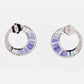 Cleopatra Iolite Blue Topaz Stud Earrings