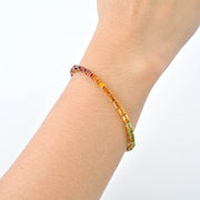 Tennis Bracelet - Rainbow Octagon Edition