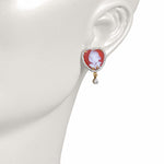 red agate earrings