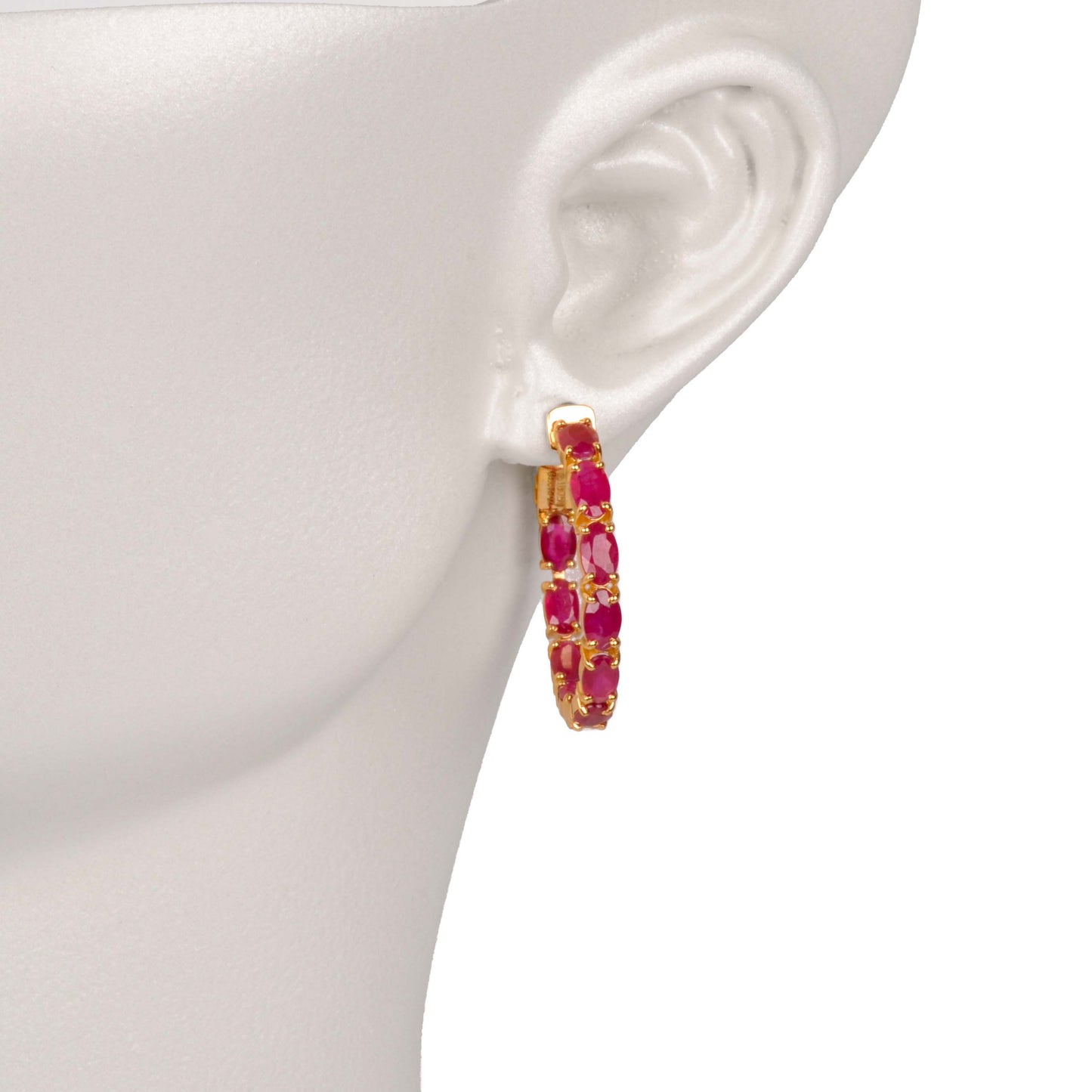 Designer Ruby Earrings for Women's Fashion