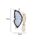 Butterfly Pearl Pendant Brooch