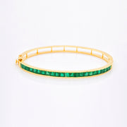 Emerald Stiff Bracelet