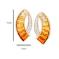 Taper Baguette Earrings with Natural Citrine Gems