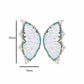 Green Butterfly Studs