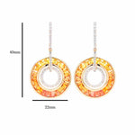 Sapphire Gold Earrings