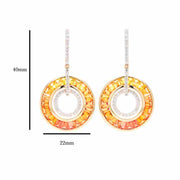 Sapphire Gold Earrings