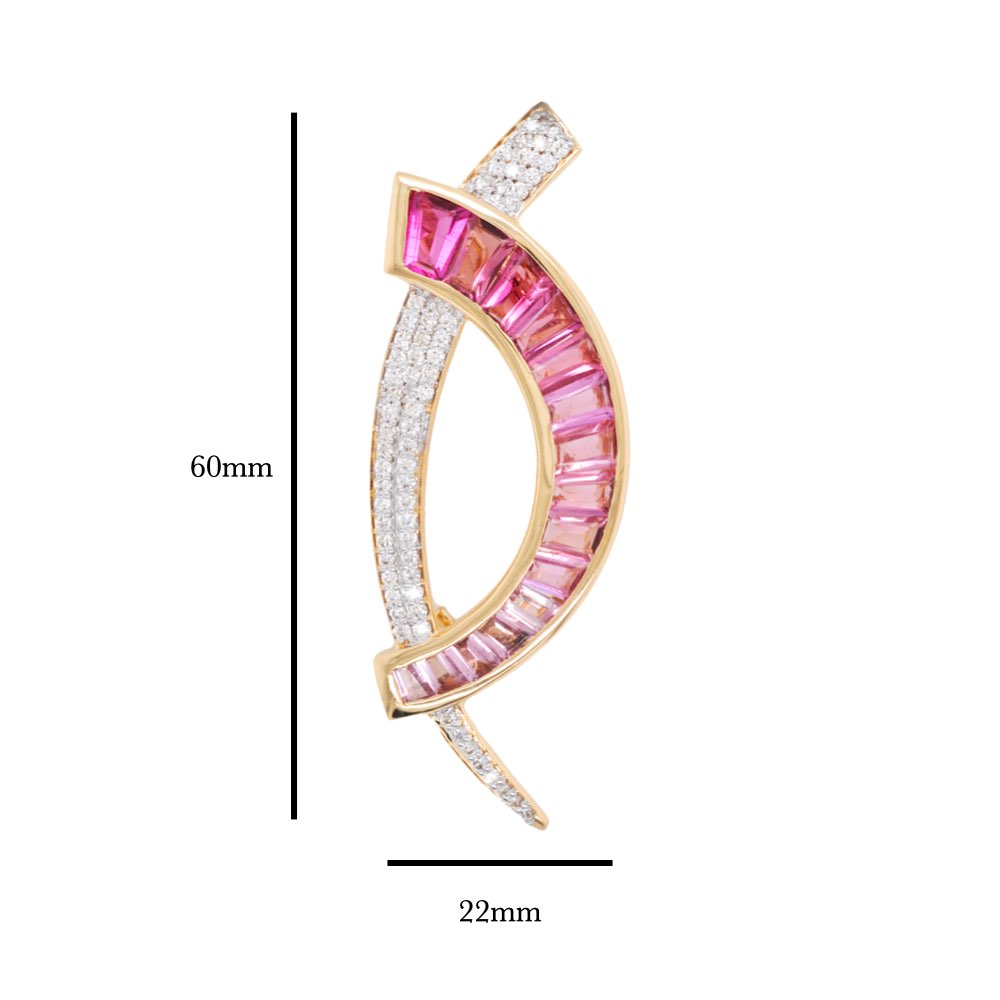 Pink Tourmaline Pendant Design