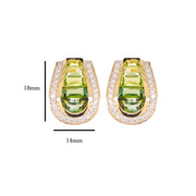 Gemstone stud earrings