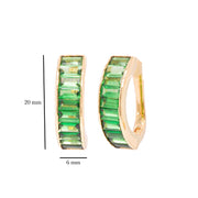 Gold Tsavorite Earrings