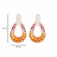 Pink Tourmaline Diamond teardrop earrings