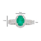  Diamond Columbian Emerald Ring
