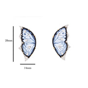 Butterfly Diamond Stud Earrings