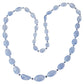 Blue Chalcedony Sapphire Crystal Necklace
