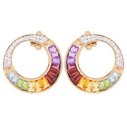 Cleopatra Rainbow Stud Earrings