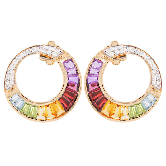 Cleopatra Rainbow Stud Earrings