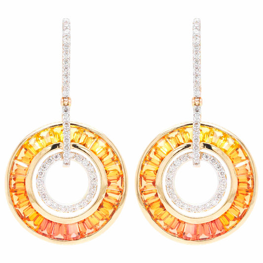 Yellow Sapphire Earrings