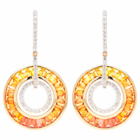 Yellow Sapphire Earrings