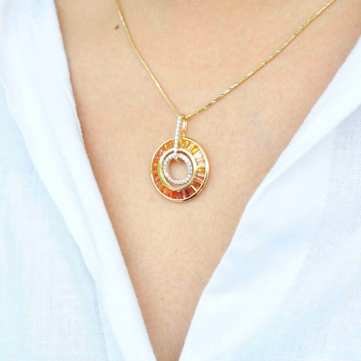 gemstone pendant necklace