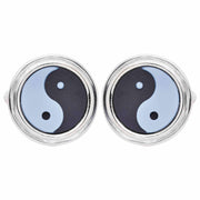 yin yang cufflinks