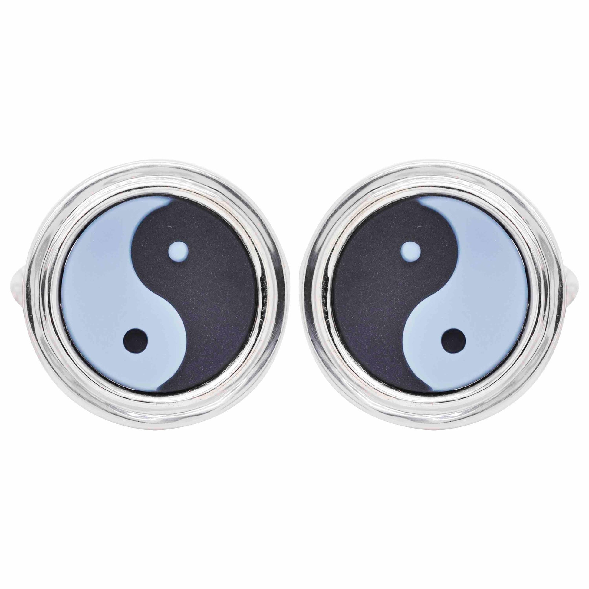 yin yang cufflinks