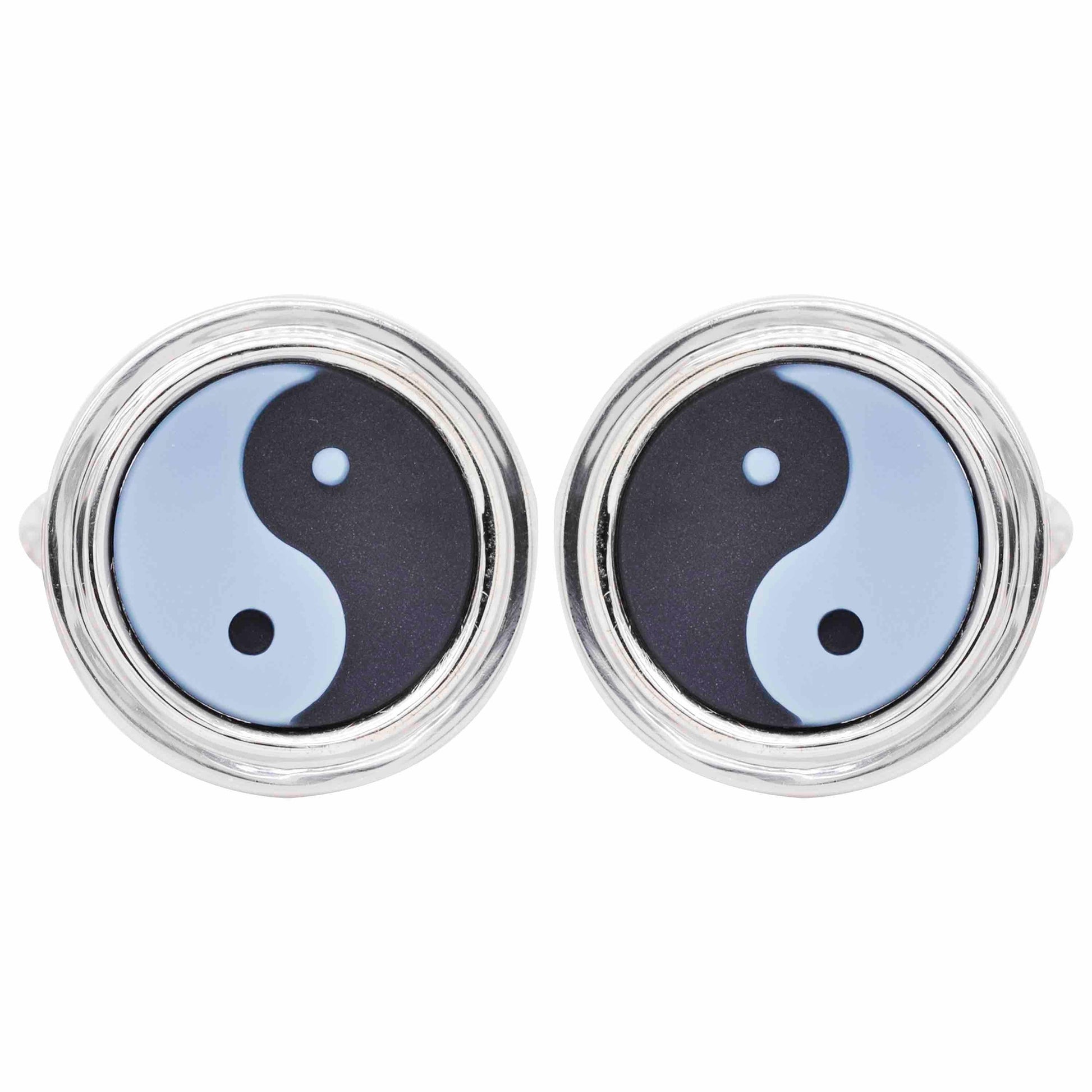 yin yang cufflinks